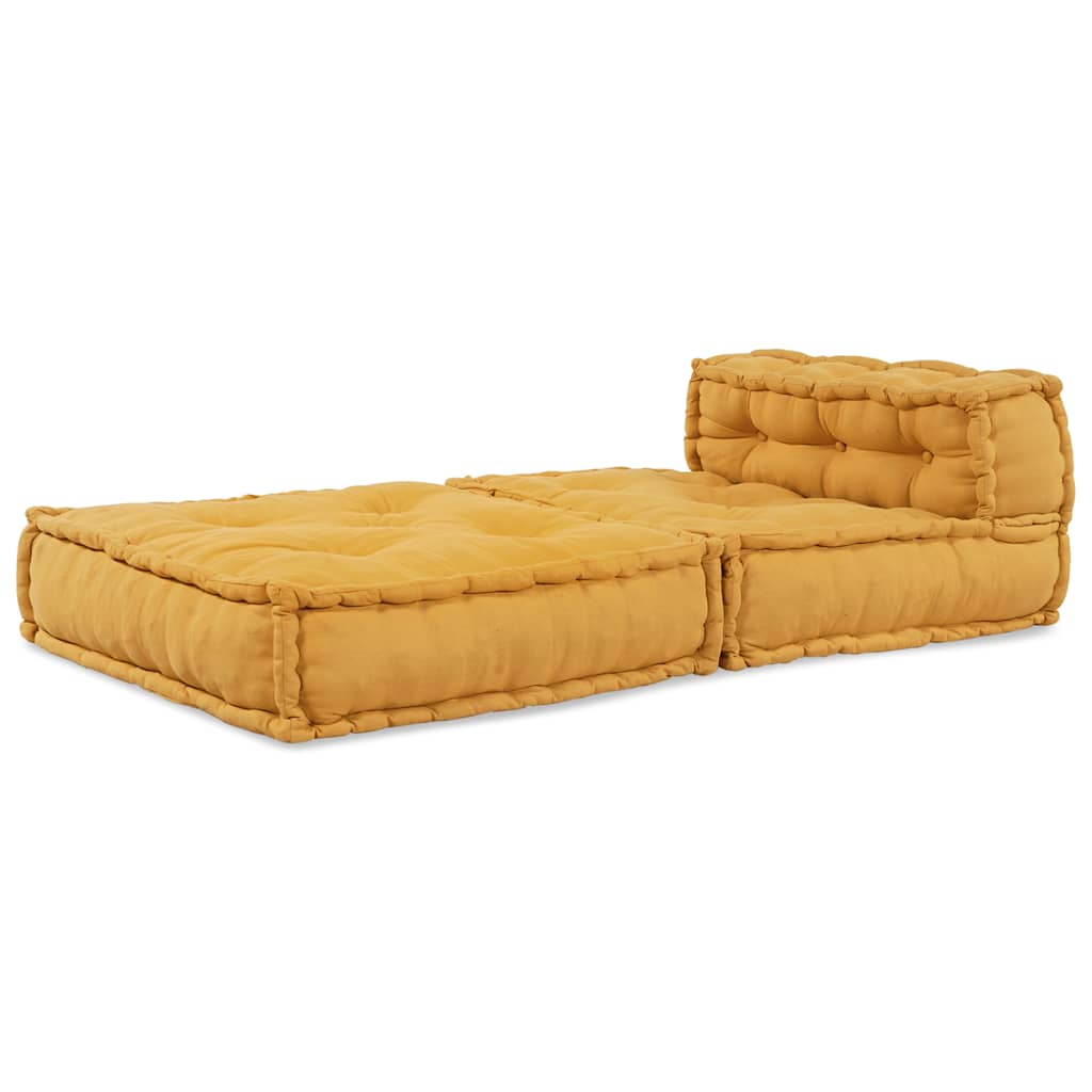 modulær sofaenhed stof 70x70x54 gul