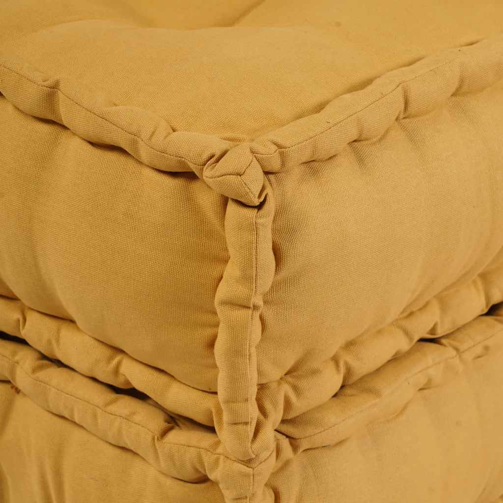 modulær sofaenhed stof 70x70x36 gul