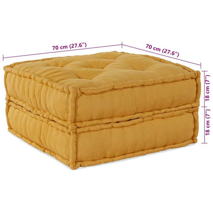 modulær sofaenhed stof 70x70x36 gul