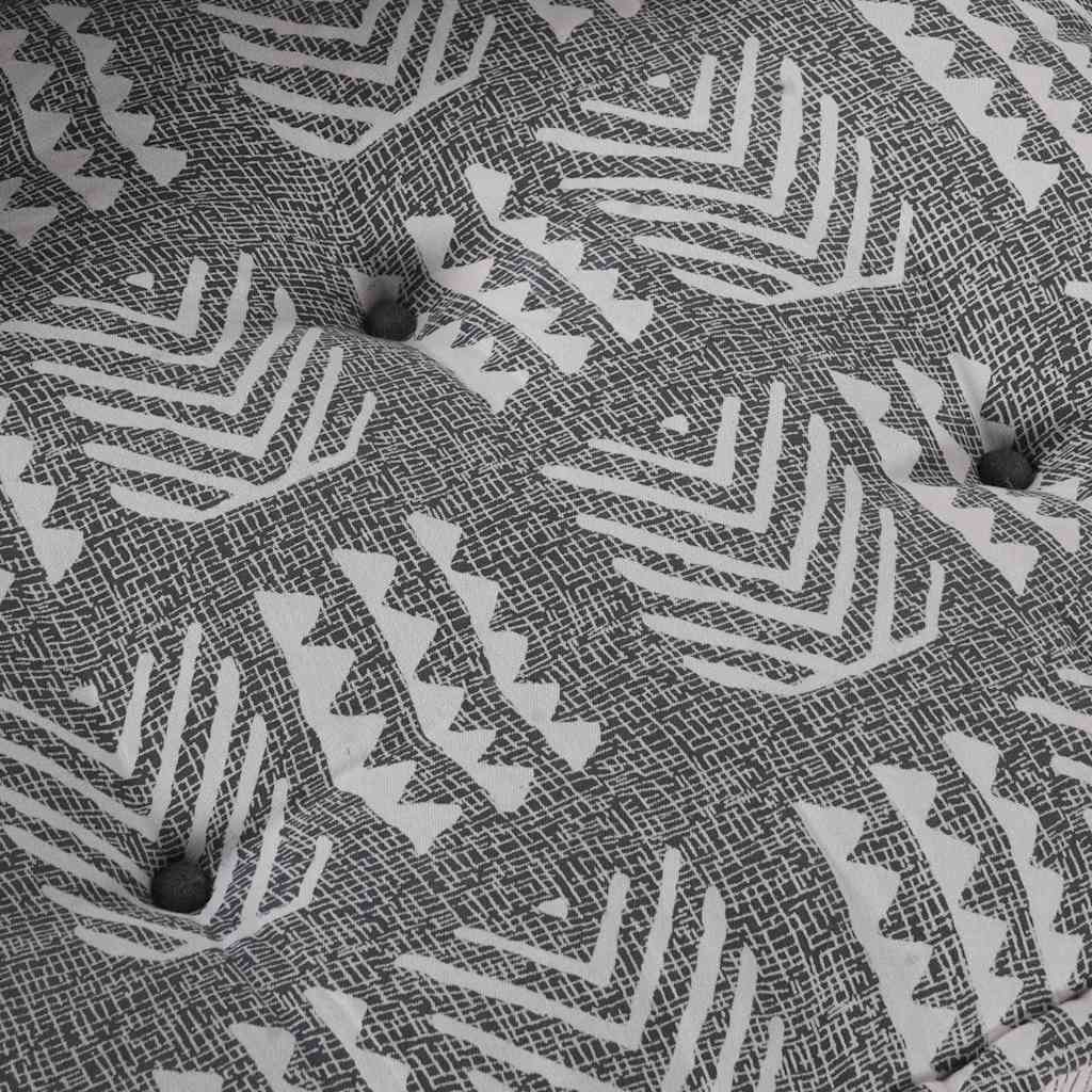 Sofa pude Grå Print 120 x 80 x 12 cm Stof