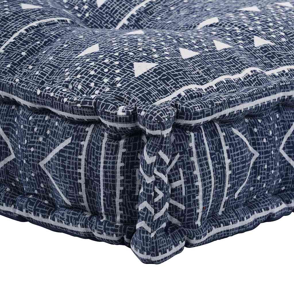 Sofa pude Indigo Print 120 x 80 x 12 cm Stof