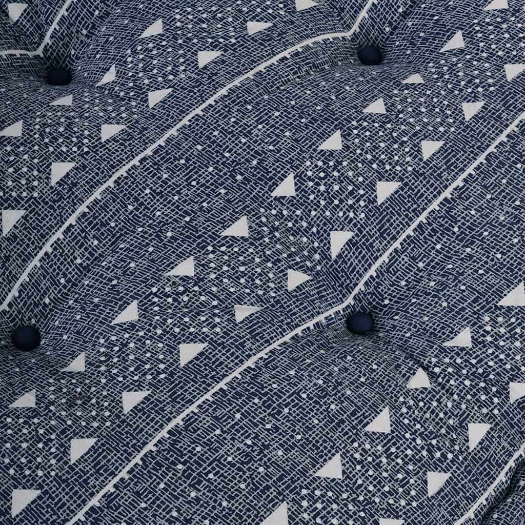 Sofa pude Indigo Print 120 x 80 x 12 cm Stof
