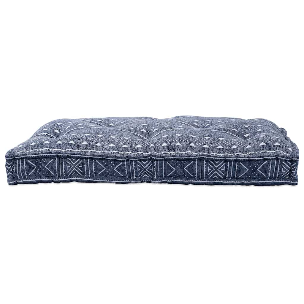 Sofa pude Indigo Print 120 x 80 x 12 cm Stof