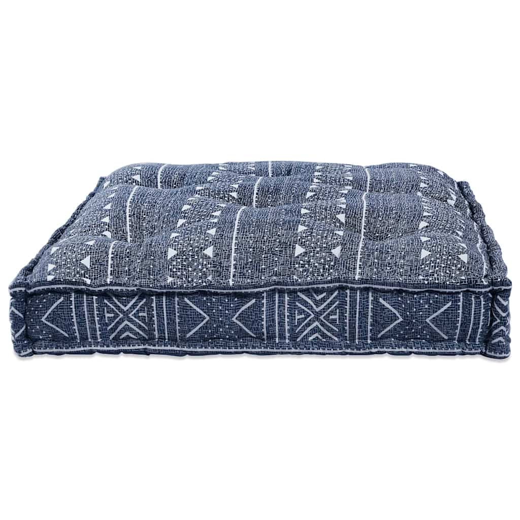 Sofa pude Indigo Print 120 x 80 x 12 cm Stof
