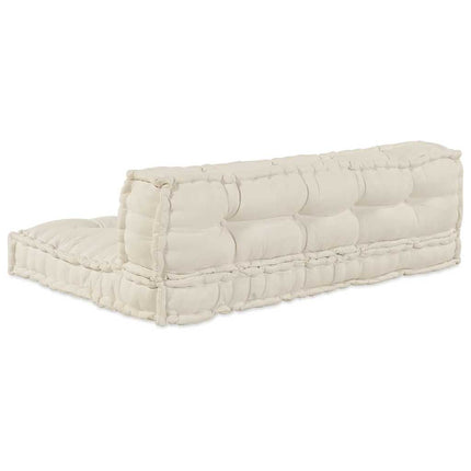 Palle Sofa Pude 2 pcs Cremefarvet 120 x 80 x 38 cm Stof