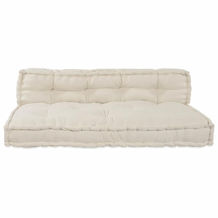 Palle Sofa Pude 2 pcs Cremefarvet 120 x 80 x 38 cm Stof