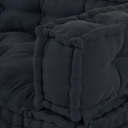 Palle Sofa Pude 3 stk. Stof Antracit 120 x 80 x 38 cm