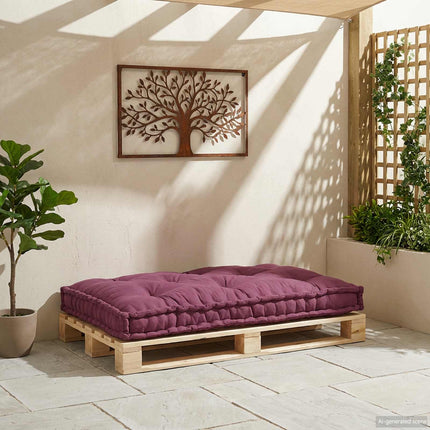 Palle Sofa Pude Bordeaux 120 x 80 x 12 cm Stof