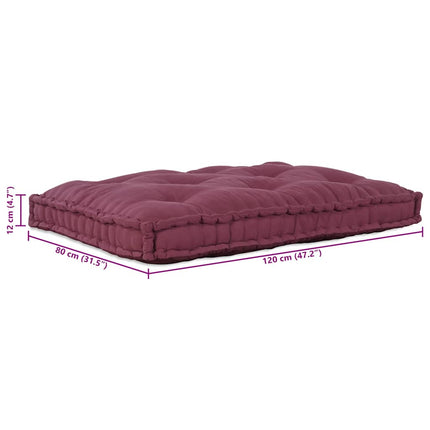 Palle Sofa Pude Bordeaux 120 x 80 x 12 cm Stof
