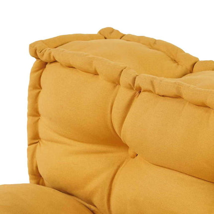 Palle Sofa Pude 2 stk. Stof Gul 120 x 80 x 38 cm