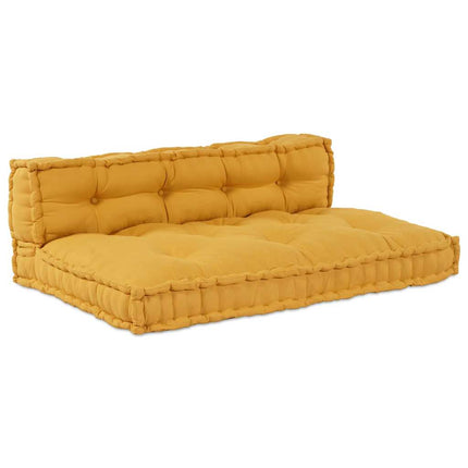 Palle Sofa Pude 2 stk. Stof Gul 120 x 80 x 38 cm