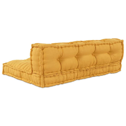 Palle Sofa Pude 2 stk. Stof Gul 120 x 80 x 38 cm