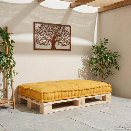 Palle Sofa Pude Gul 120 x 80 x 12 cm Stof
