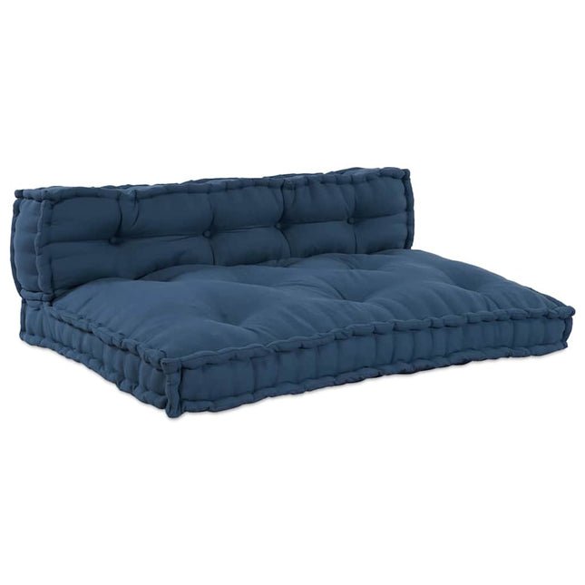 Palle Sofa Pude 2 pcs Indigo 120 x 80 x 38 cm Stof