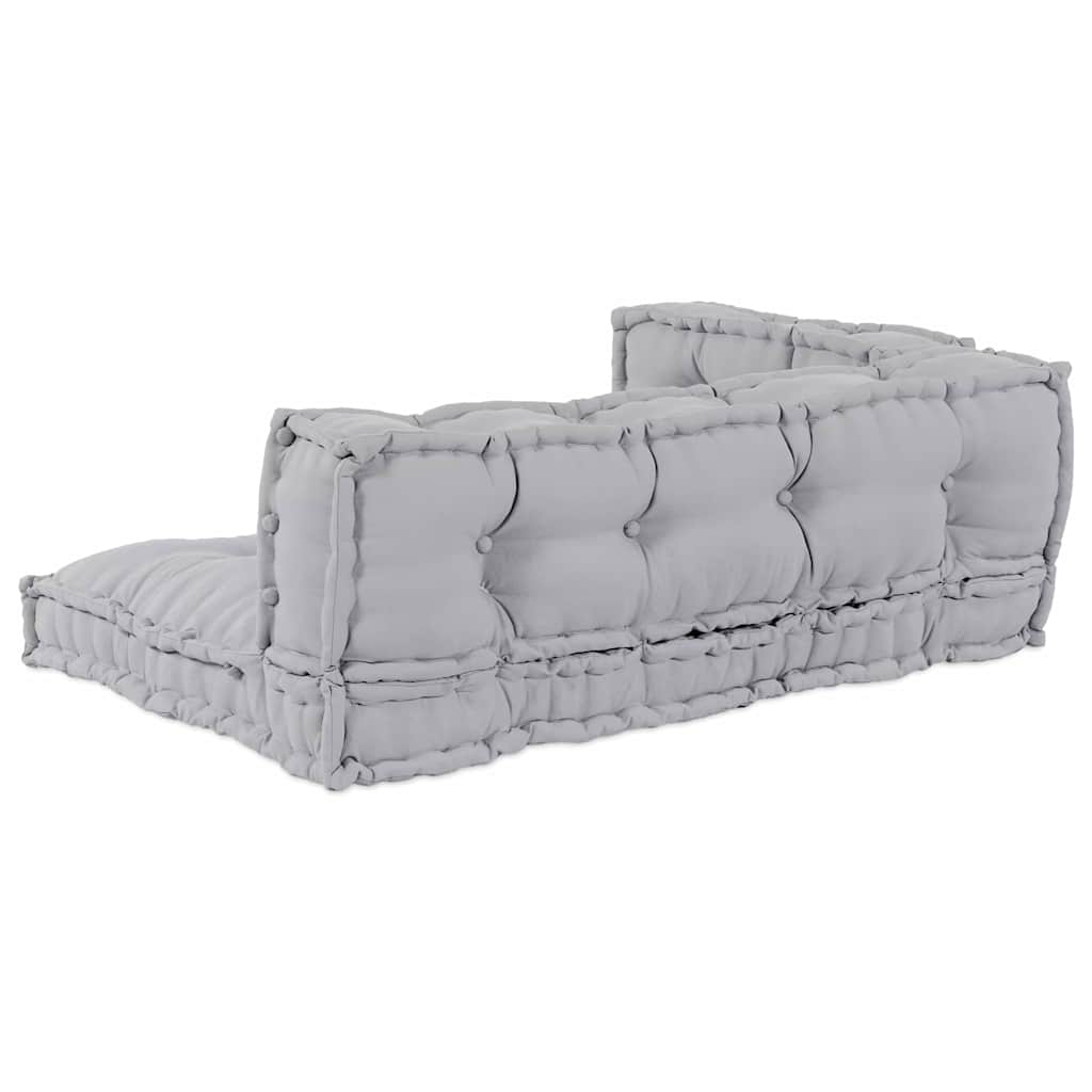 Sofa pude 3 pcs Grå Stof