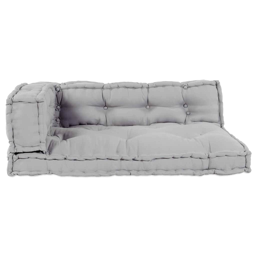 Sofa pude 3 pcs Grå Stof