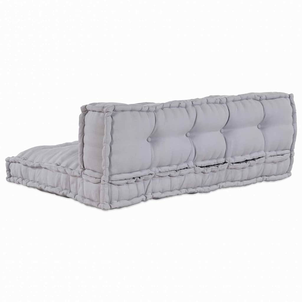 Sofa pude 2 pcs Grå Stof