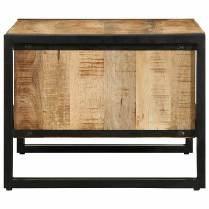 sofabord 70x50x38 cm massivt ru mangotræ