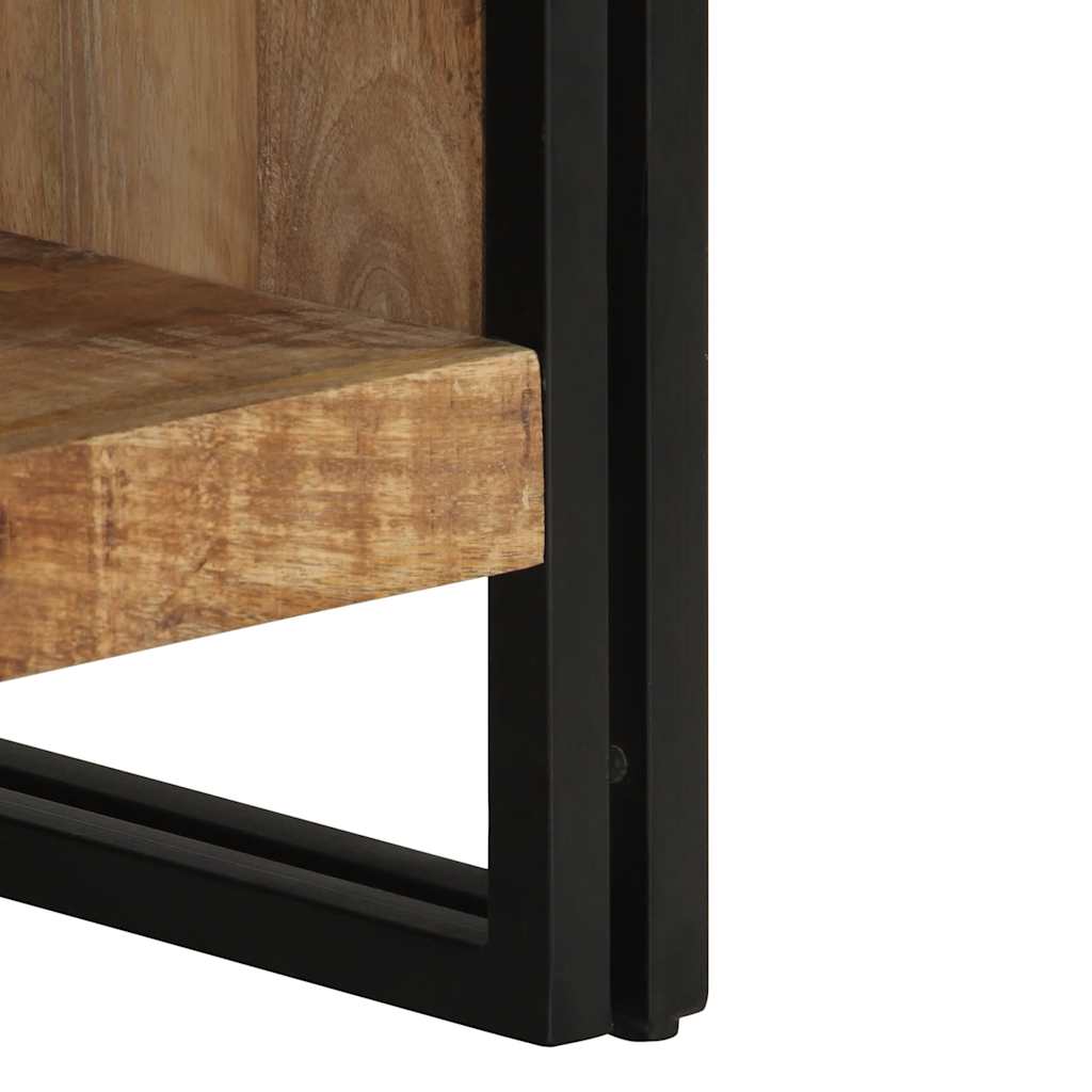 sofabord 70x50x38 cm massivt ru mangotræ