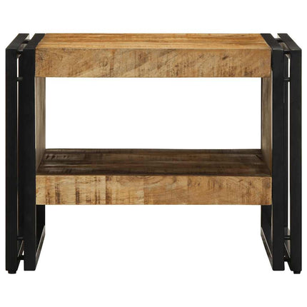 sofabord 50x50x38 cm massivt ru mangotræ