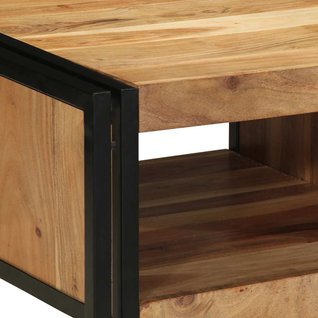 sofabord 50x50x38 cm massivt akacietræ