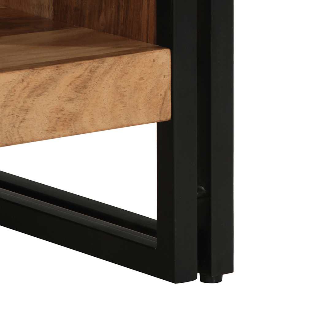 sofabord 50x50x38 cm massivt akacietræ