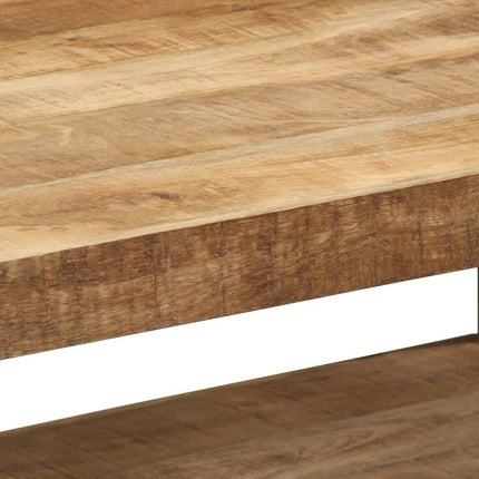 sofabord 90x50x38 cm massivt ru mangotræ
