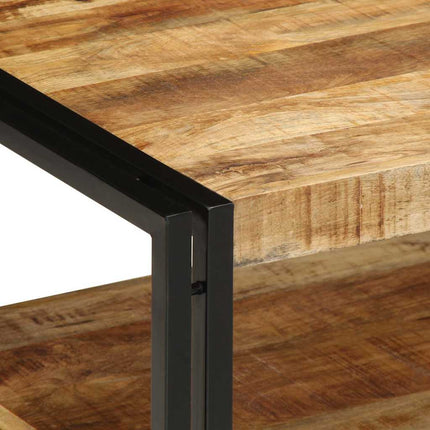 sofabord 70x50x38 cm massivt ru mangotræ