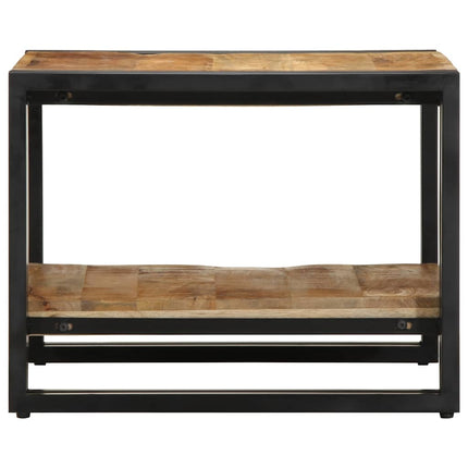 sofabord 50x50x38 cm massivt ru mangotræ