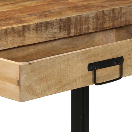 Konsolbord med skuffe Brun 120 x 33 x 75 cm Massivt mangotræ