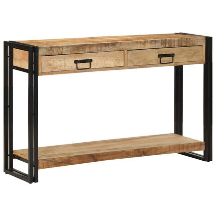 Konsolbord med skuffe Brun 120 x 33 x 75 cm Massivt mangotræ