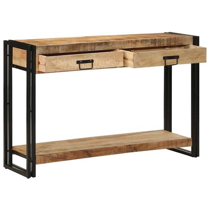 Konsolbord med skuffe Brun 120 x 33 x 75 cm Massivt mangotræ