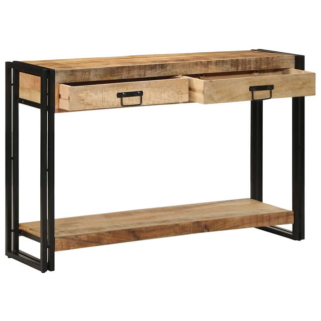 Konsolbord med skuffe Brun 120 x 33 x 75 cm Massivt mangotræ