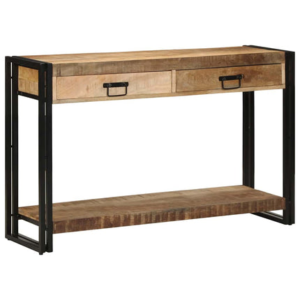 Konsolbord med skuffe Brun 120 x 33 x 75 cm Massivt mangotræ