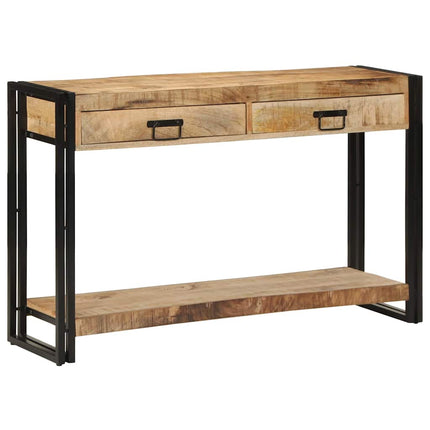 Konsolbord med skuffe Brun 120 x 33 x 75 cm Massivt mangotræ