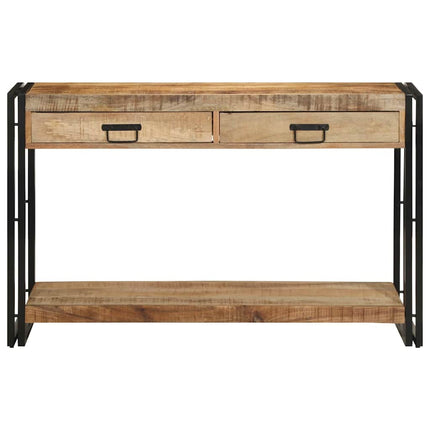 Konsolbord med skuffe Brun 120 x 33 x 75 cm Massivt mangotræ