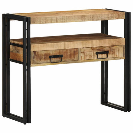Konsolbord med skuffe Brun 90 x 33 x 75 cm Massivt mangotræ