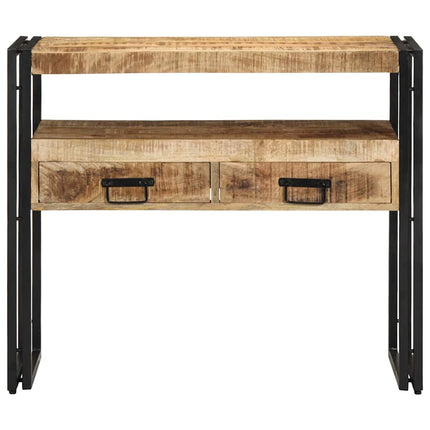 Konsolbord med skuffe Brun 90 x 33 x 75 cm Massivt mangotræ