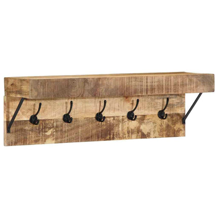 Jakkeholder Vægmonteret Brun 73 x 19 x 23 cm Massivt mangotræ