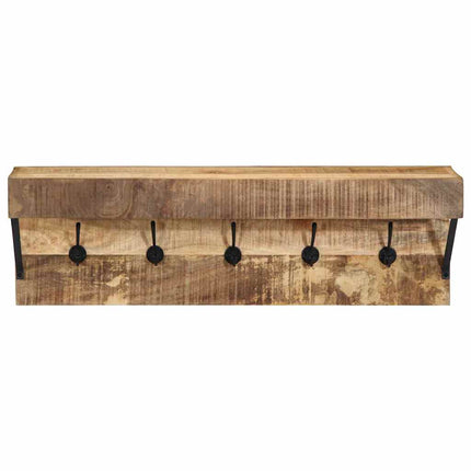 Jakkeholder Vægmonteret Brun 73 x 19 x 23 cm Massivt mangotræ