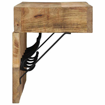 Jakkeholder Vægmonteret Brun 73 x 19 x 23 cm Massivt mangotræ