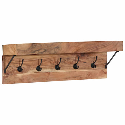 Jakkeholder Vægmonteret Brun 73 x 19 x 23 cm Massivt akacietræ