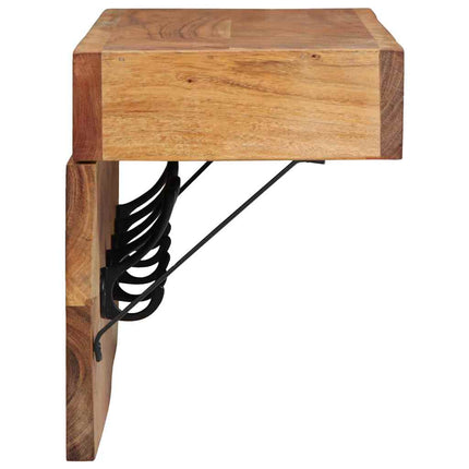 Jakkeholder Vægmonteret Brun 73 x 19 x 23 cm Massivt akacietræ