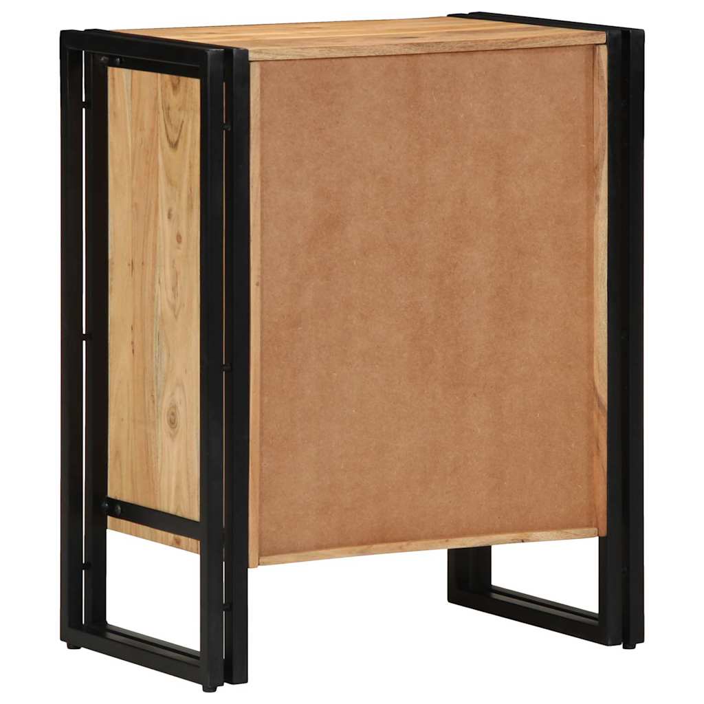 Sko skab med hylde Brun 56 x 35 x 70 cm Massivt akacietræ
