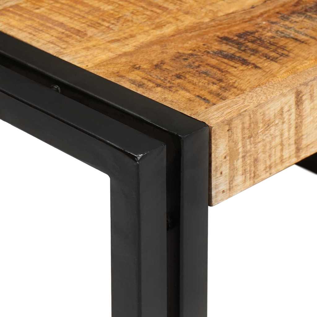 Badeværelseshylde 80 x 50 x 23 cm Massivt mangotræ og jern