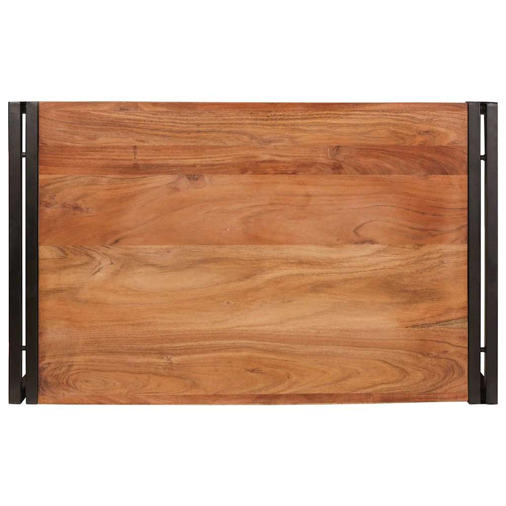 Badeværelseshylde 80 x 50 x 23 cm Massivt mangotræ og jern