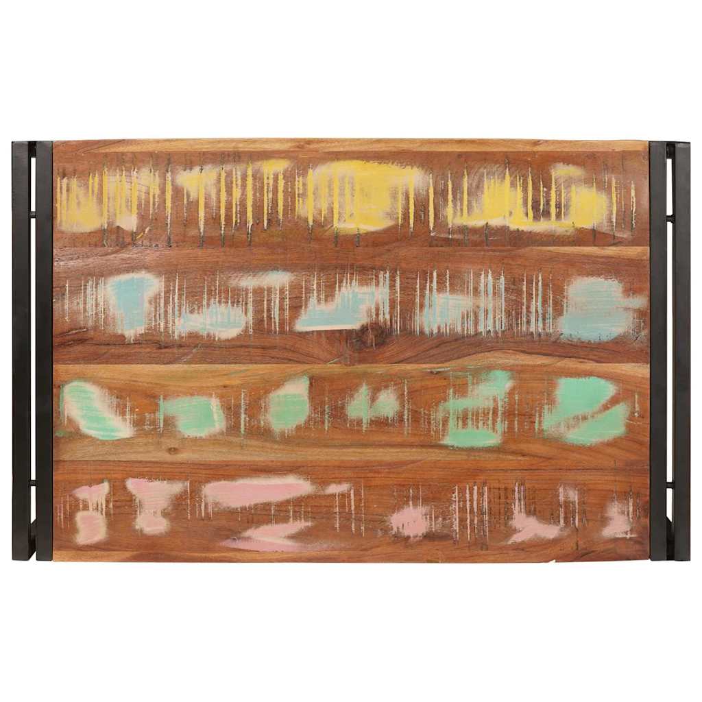 Badeværelseshylde 80 x 50 x 23 cm Massivt mangotræ og jern