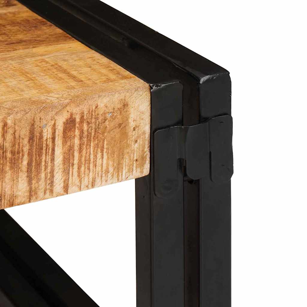 Badeværelseshylde 100 x 50 x 23 cm Massivt mangotræ og jern