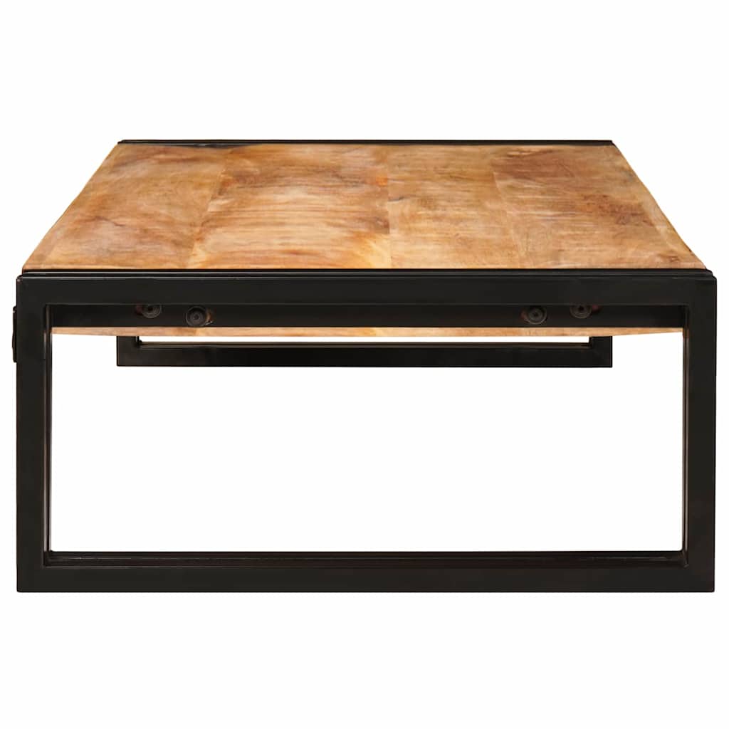 Badeværelseshylde 100 x 50 x 23 cm Massivt mangotræ og jern