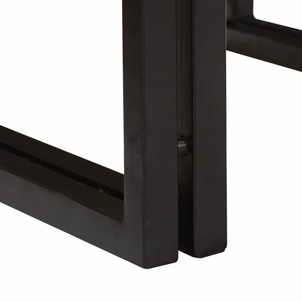 Badeværelseshylde 100 x 50 x 23 cm Massivt mangotræ og jern